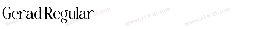 Gerad Regular字体转换 Gerad Regular字体转换